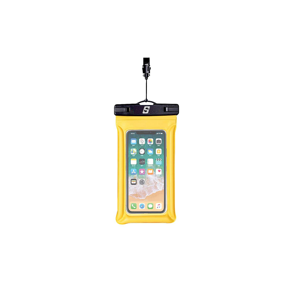 Seachoice 86853 Waterproof Floating Phone Holder Yellow, 5" x 9" -Modern Boat Sales & Service