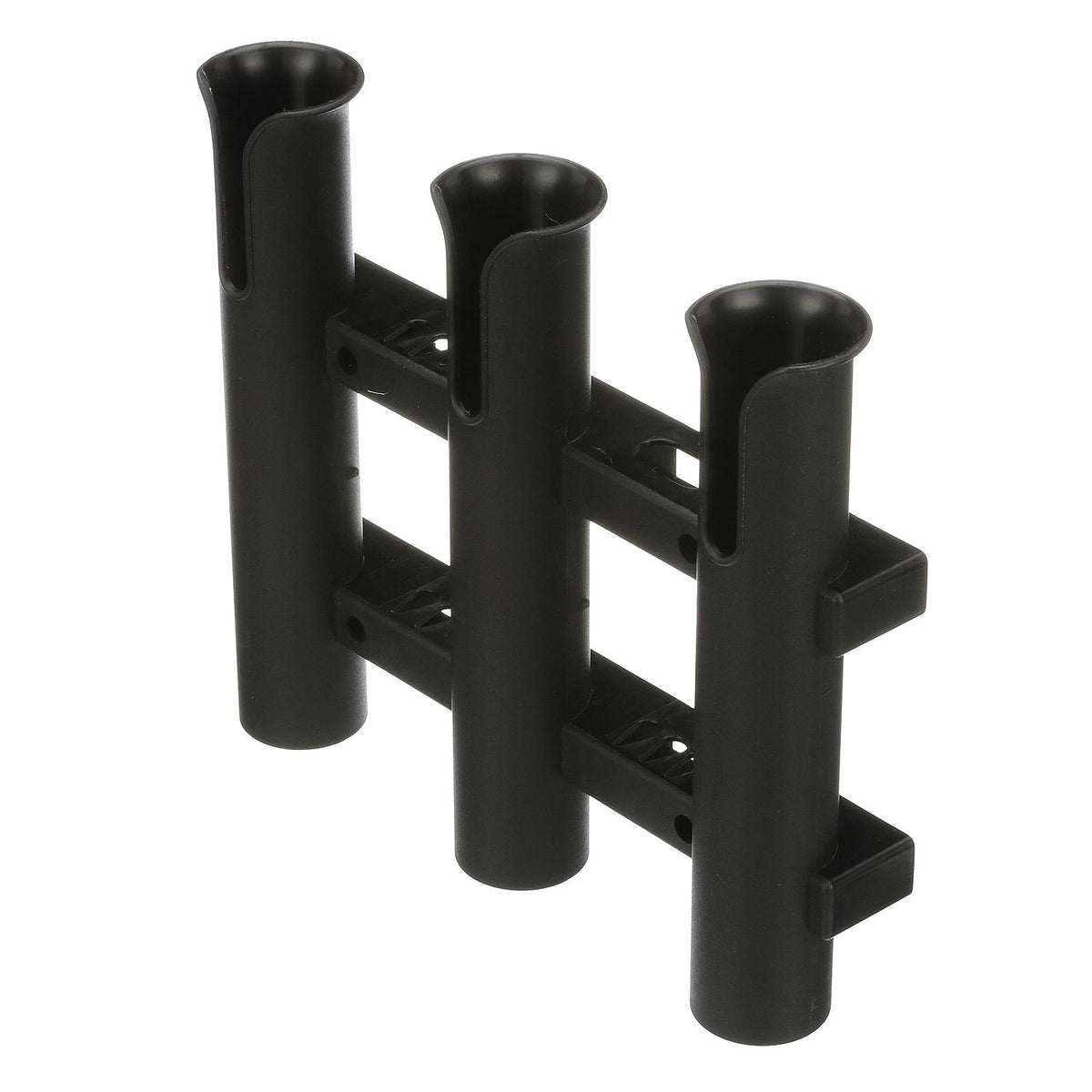 Seachoice Fishing 3-Rod Storage Rack, Holds 3 Fishing Rods with Slots for Knives and Pliers, Black Default Title -Modern Boat Sales & Service
