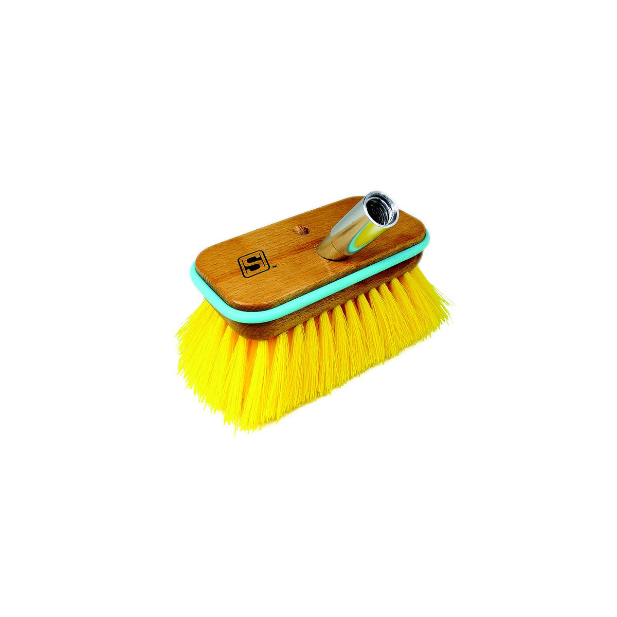 Seachoice 90481 Deck Brush with Bumper and Threaded Adapter, Size: 6", Medium -Modern Boat Sales & Service