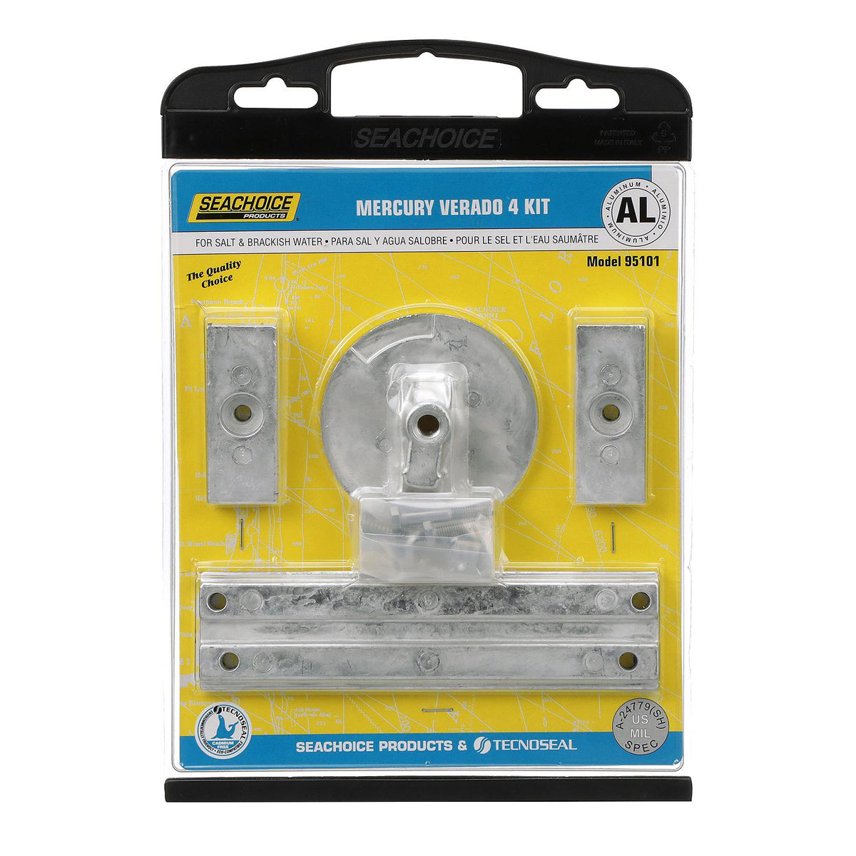 Seachoice 95101 Anode Kit, Mercury Verado 4-Cylinder, Aluminum -Modern Boat Sales & Service