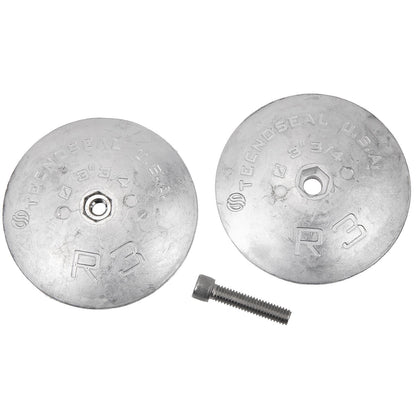 Seachoice 95607 Rudder & Trim Tab Anode w/Allen Screw, Aluminum, Model R3, Size 3-3/4" dia. x 1/2" Default Title -Modern Boat Sales & Service