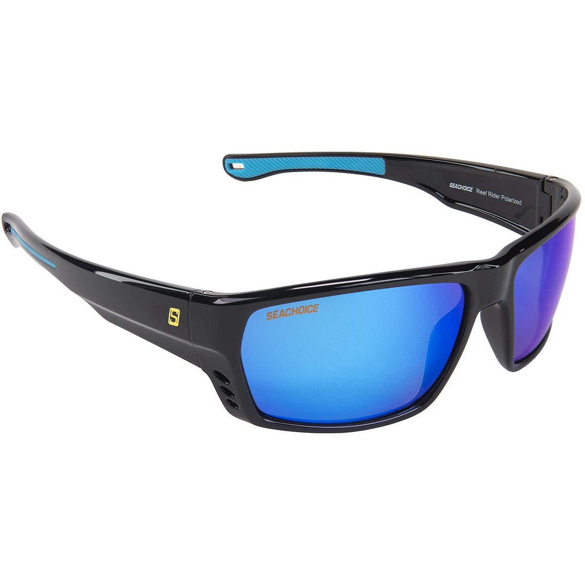 Seachoice 98800 "Reef Rider" Polarized Sunglasses, Frame: Shiny Black, Lens: Blue Mirror Default Title -Modern Boat Sales & Service