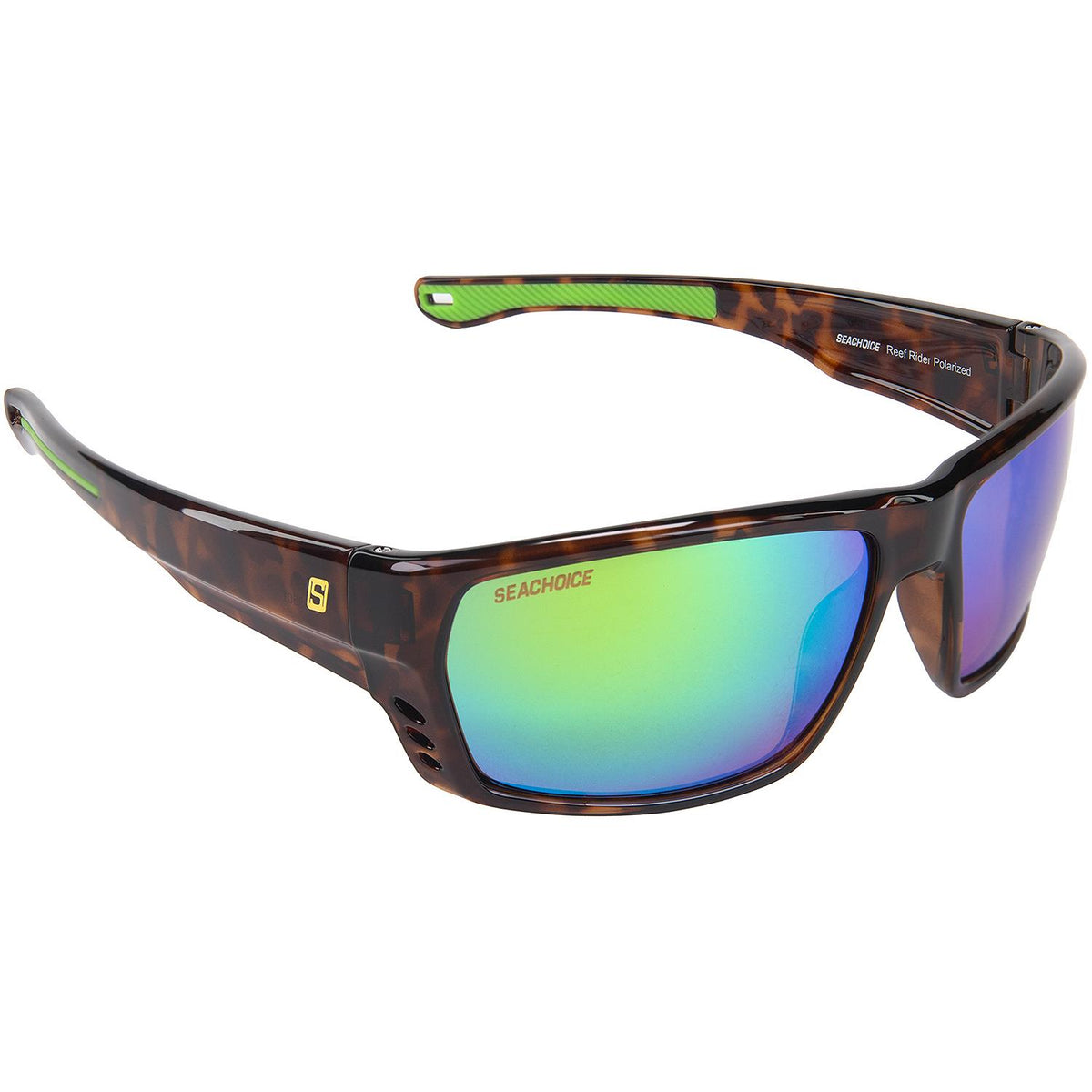Seachoice 98801 "Reef Rider" Polarized Sunglasses, Frame: Tortoise , Lens: Green Mirror Default Title -Modern Boat Sales & Service