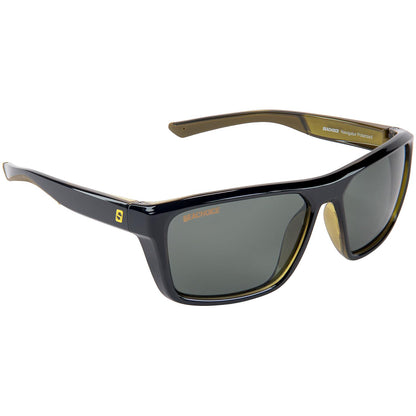 Seachoice 98814 "Navigator" Polarized Sunglasses, Frame: Shiny Black/Green Backspray, Lens: Grey -Modern Boat Sales & Service
