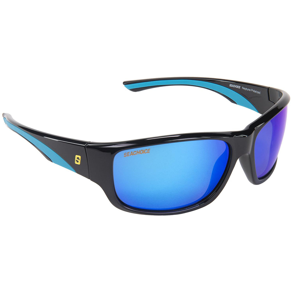 Seachoice 98820 "Neptune" Polarized Sunglasses, Frame: Shiny Black, Lens: Blue Mirror Default Title -Modern Boat Sales & Service
