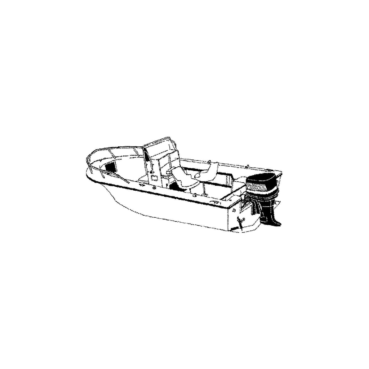 Carver 70017S11 V-Hull Center Console Fishing With High Bow Rails, 17'6, Sun-DuraÂ® Mist Gray O/B w/Tie Down Kit -Modern Boat Sales & Service
