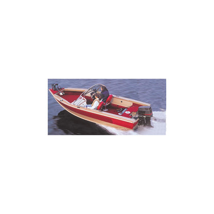 Carver 72318F10 Aluminum V-Hull Fishing With Walk-Thru Windshield - Wide Series, 18'6, Poly-Flex II Slate Gray -Modern Boat Sales & Service