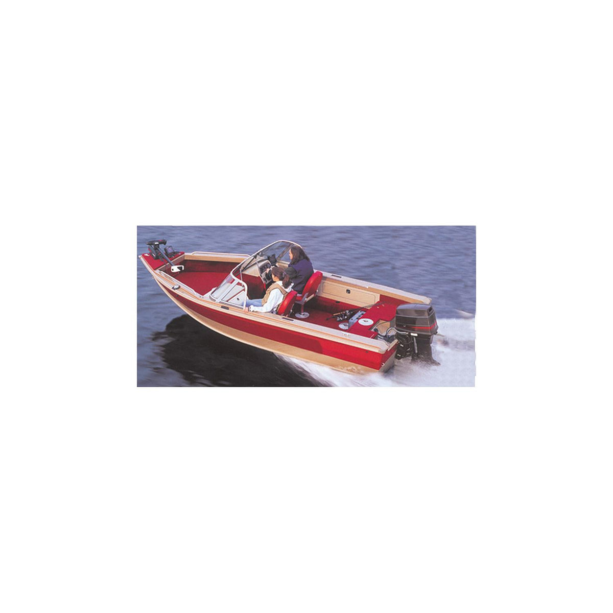 Carver 72317F10 Aluminum V-Hull Fishing With Walk-Thru Windshield - Wide Series, 17'6, Poly-Flex II Slate Gray -Modern Boat Sales & Service
