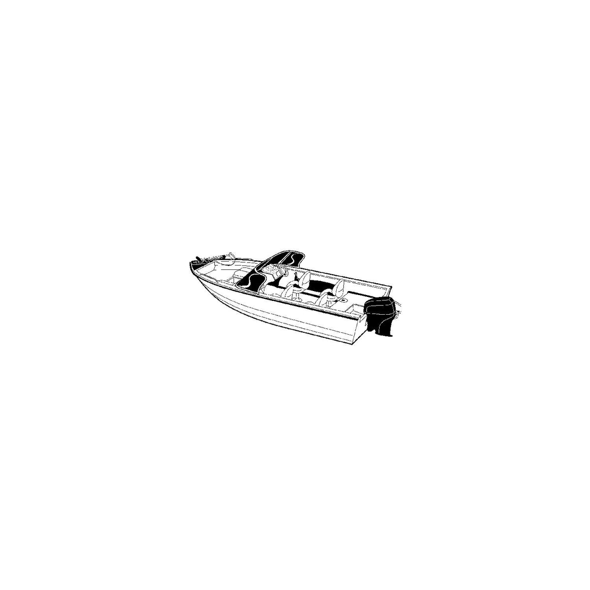 Carver 72317F10 Aluminum V-Hull Fishing With Walk-Thru Windshield - Wide Series, 17'6, Poly-Flex II Slate Gray Default Title -Modern Boat Sales & Service
