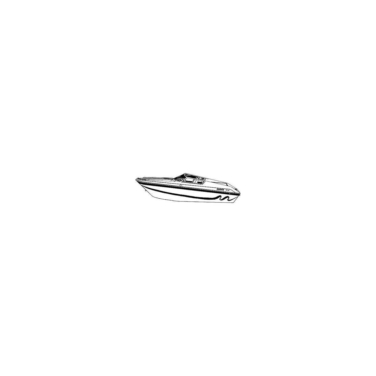 Carver 74324S11 Performance Style Boat Cover, 24'6, Sun-DuraÂ® Mist Gray -Modern Boat Sales & Service