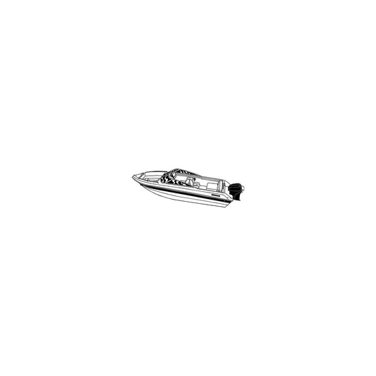 Carver 77019F10 V-Hull Runabouts With Windshield & Hand Or Bow Rails - (Including Eurostyle), 19'6, Slate Gray Poly-Flex II -Modern Boat Sales & Service