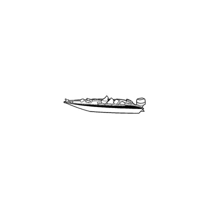 Carver 77219S11 Wide Bass Boats, 19'6, Sun-DuraÂ® Mist Gray O/B w/Tie Down Kit Default Title -Modern Boat Sales & Service