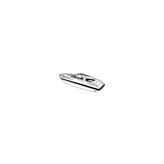 Carver 77723S11 V-Hull Low Profile Cuddy Cabin With Windshield & Bow Rails, 23'6, Sun-DuraÂ® Mist Gray I/O -Modern Boat Sales & Service