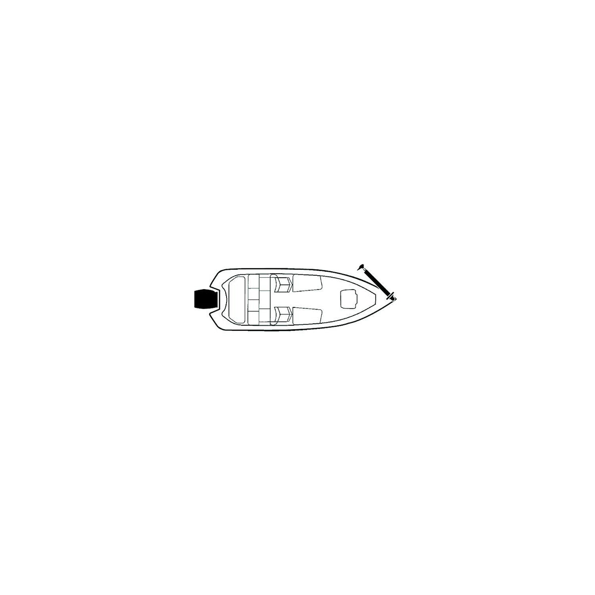 Carver 79003F02 Flex-Fit PROâ„¢ Poly-Flex II Fish & Ski Boats I/0 or O/B, Black Default Title -Modern Boat Sales & Service