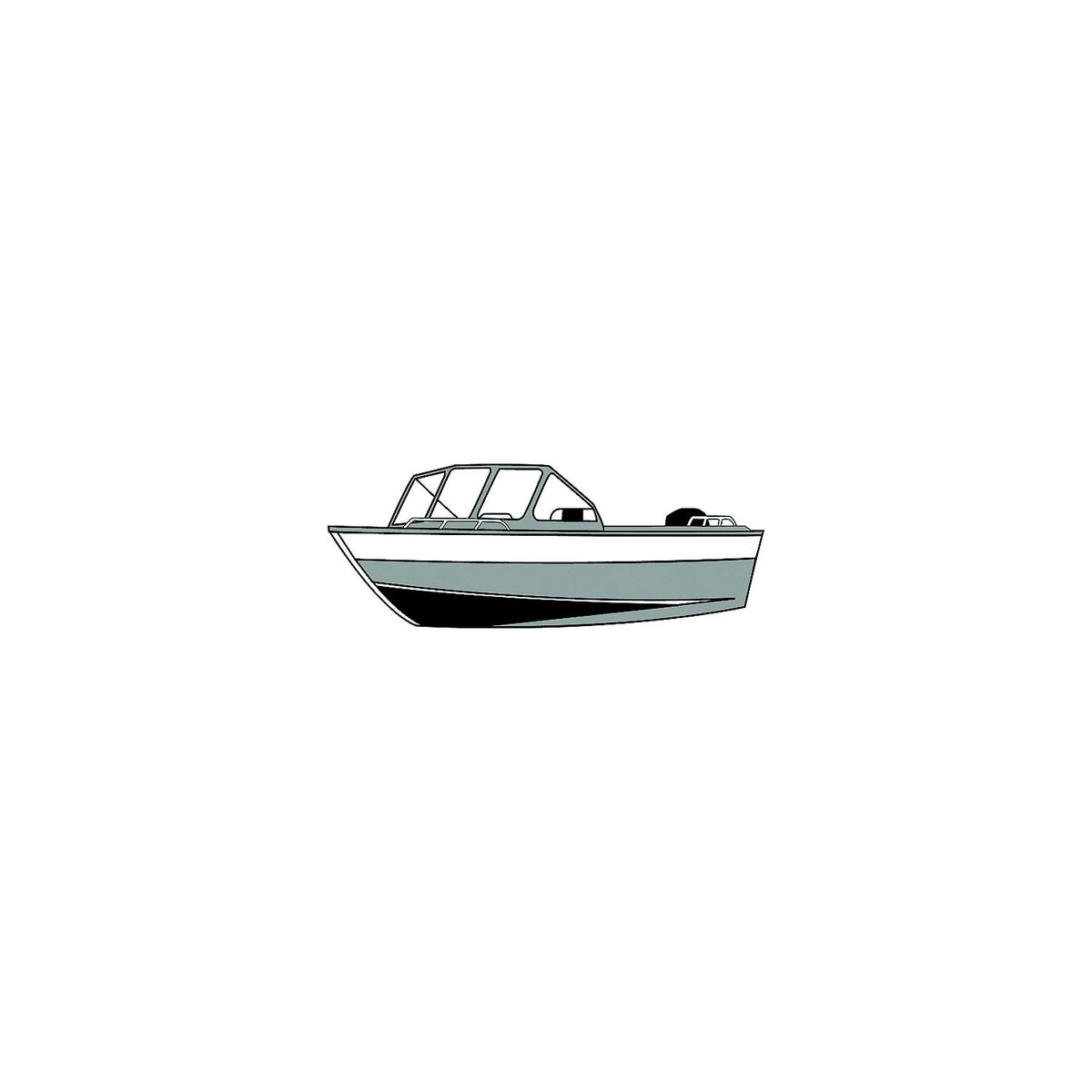 Carver 79020XS11 Aluminum Fishing With High Windshield - Mounted Forward, 20'6 O/B Extra Wide, Poly-Flex II Slate Gray Default Title -Modern Boat Sales & Service