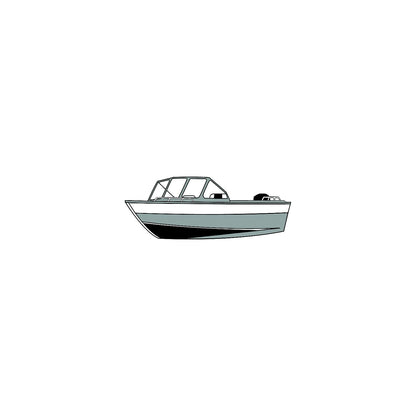 Carver 79020XS11 Aluminum Fishing With High Windshield - Mounted Forward, 20'6 O/B Extra Wide, Poly-Flex II Slate Gray Default Title -Modern Boat Sales & Service