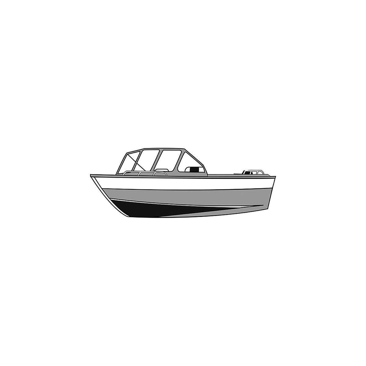 Carver 79118S11 Aluminum Fishing With High Windshield - Mounted Forward, 18'6 I/O, Poly-Flex II Slate Gray Default Title -Modern Boat Sales & Service