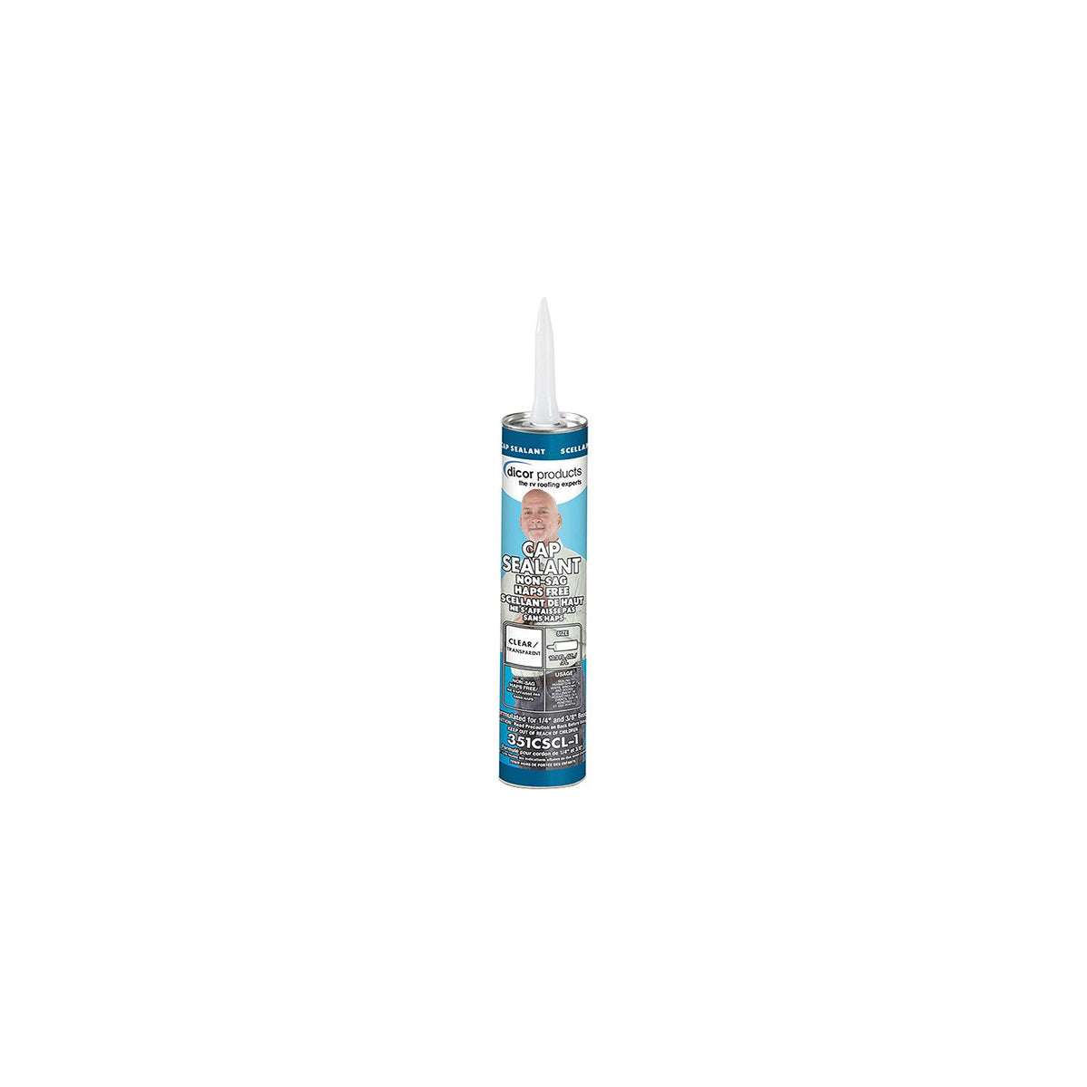 Dicor 351CSCL1 Clear Cap Sealant, 10 oz., Clear -Modern Boat Sales & Service