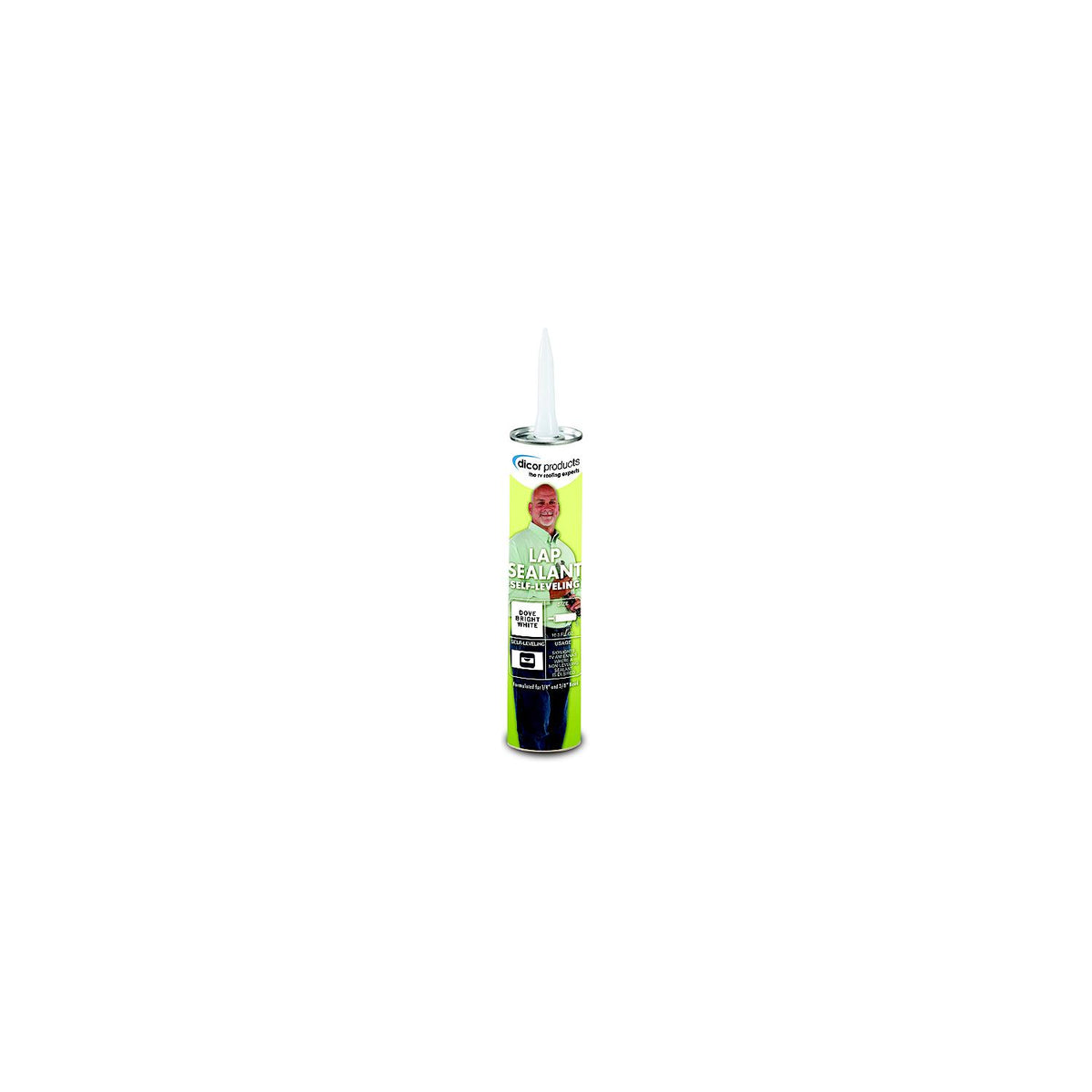 Dicor 501LSD1 EPDM Rubber Roof System Self-Leveling Lap Sealant, Dove (Bright White) -Modern Boat Sales & Service