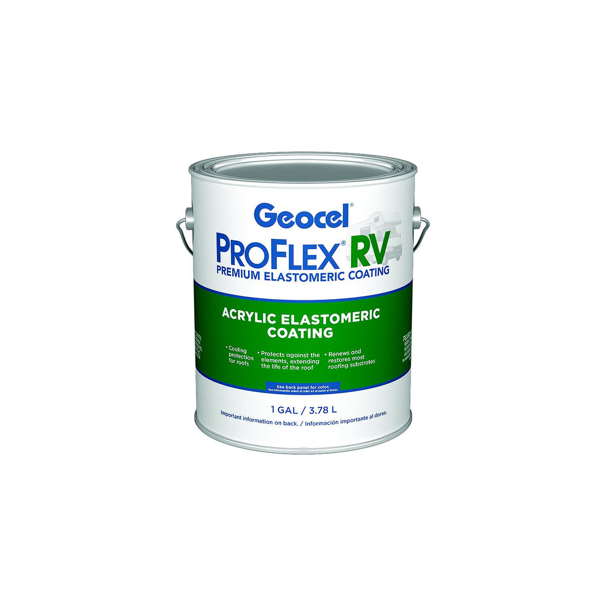 Geocel KSRV4130016 Pro FlexÂ® RV Acrylic Elastomeric Coating, 1 Gal -Modern Boat Sales & Service