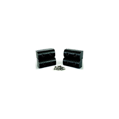 Caliber 23053BK Bunk Wrap 2" x 6" End Cap Only, Black, 4/pk Default Title -Modern Boat Sales & Service