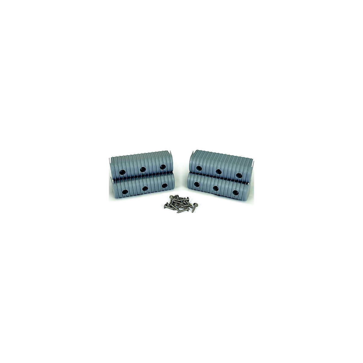 Caliber 23053 Bunk Wrap 2" x 6" End Cap Only, Gray, 4/pk Default Title -Modern Boat Sales & Service