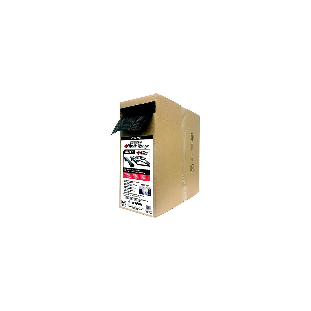 Caliber 23068BK Bunk Wrap 2" x 4" Bunk Wrap, 250' Black -Modern Boat Sales & Service