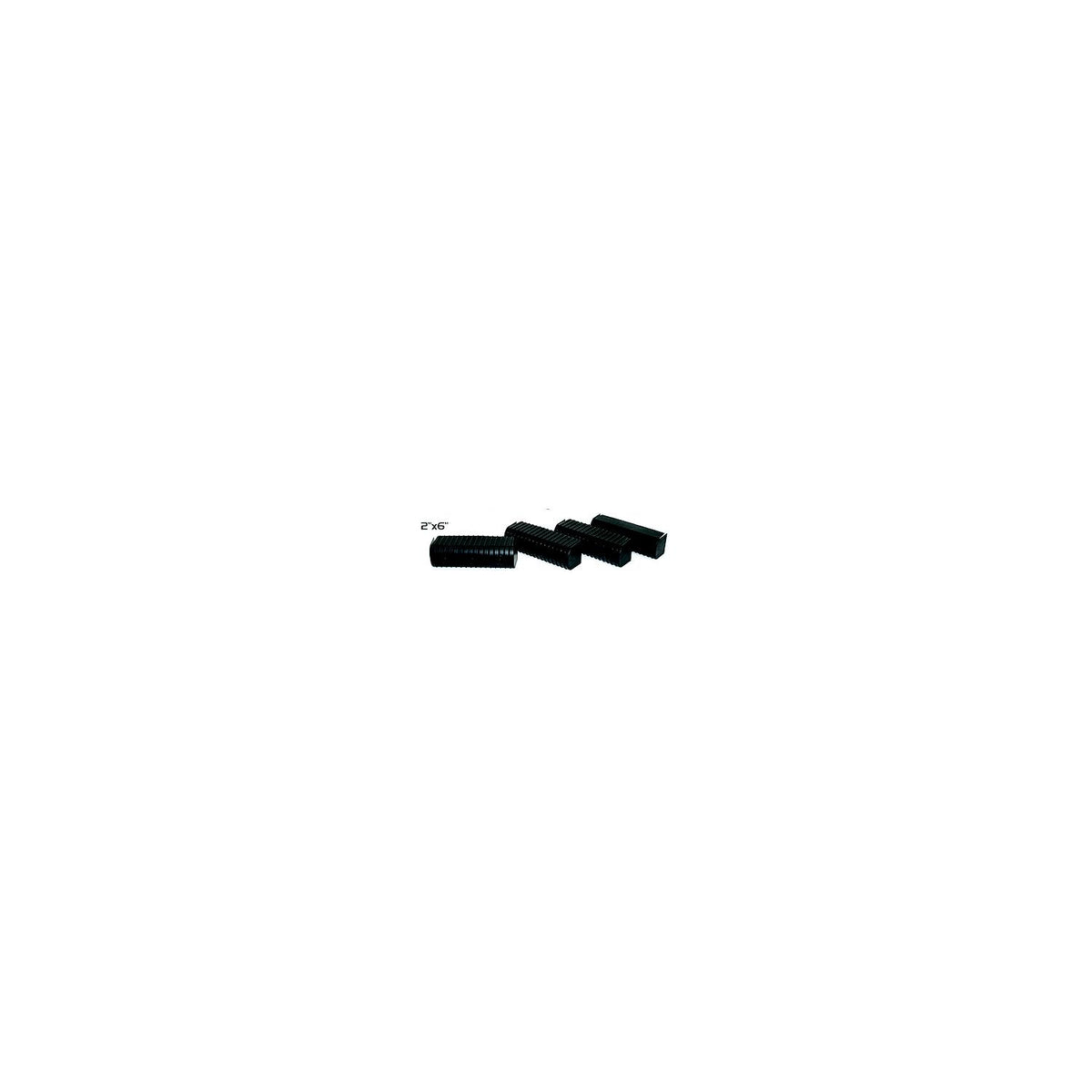 Caliber 23074BK Bunk Wrap 2" x 6" End Cap Only, Black, 24/pk -Modern Boat Sales & Service