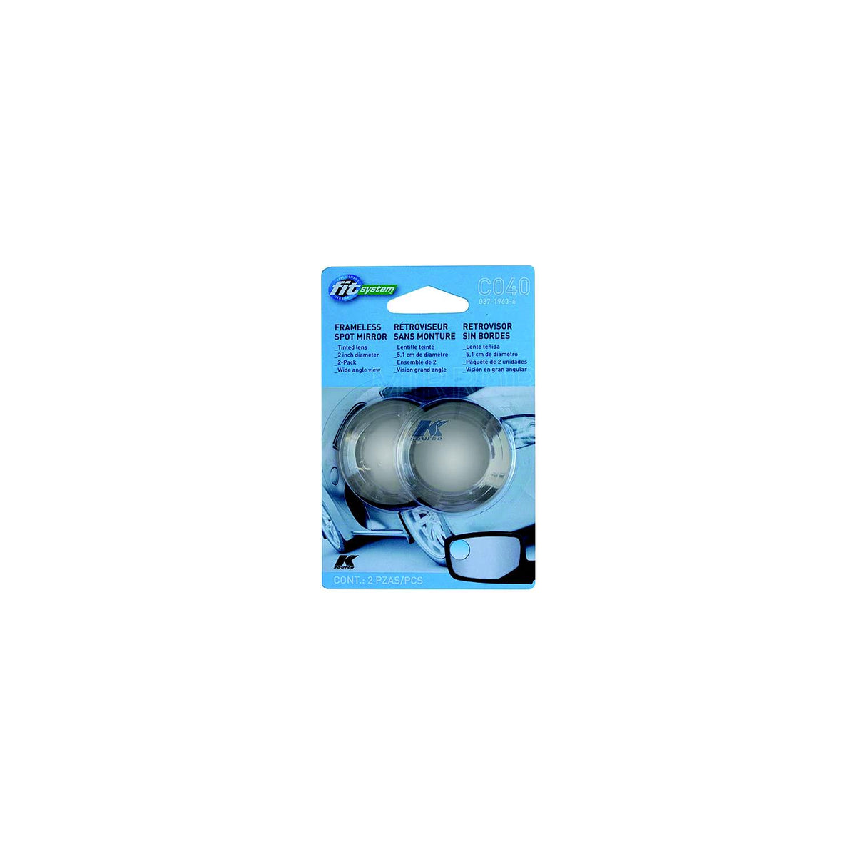 Captain Phab C040 Stick-On Frameless Mirror, 2/pk -Modern Boat Sales & Service