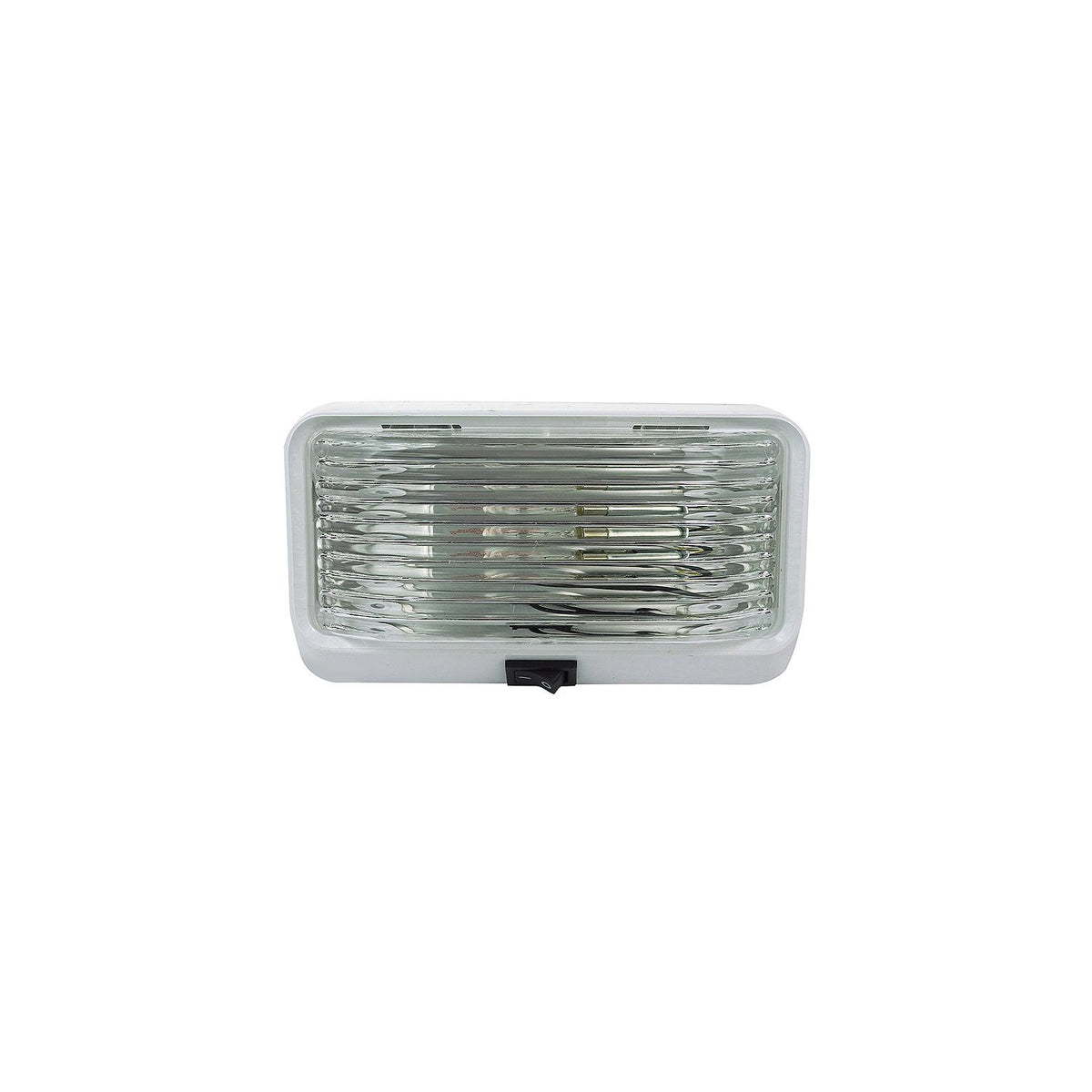 FulTyme RV Rectangular Porch/Utility Light w/Switch, Clear -Modern Boat Sales & Service