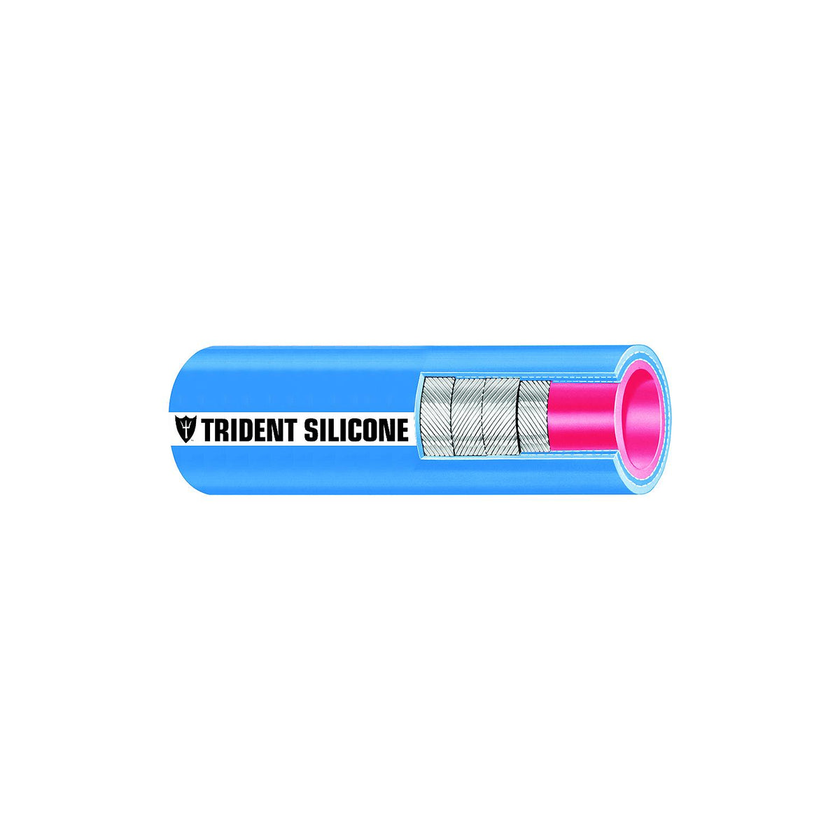 Trident 202V5000 Blue "VHT" Silicone Softwall Wet Exhaust Hose, 5" x 3' -Modern Boat Sales & Service