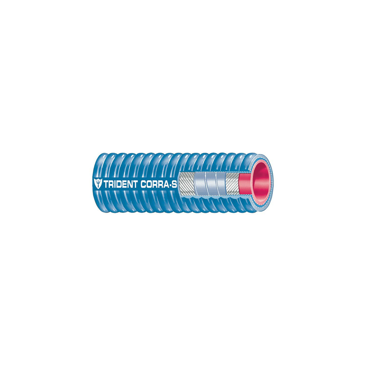Blue Corrugated Silicone Exhaust Hose, 2" x 12' -Modern Boat Sales & Service