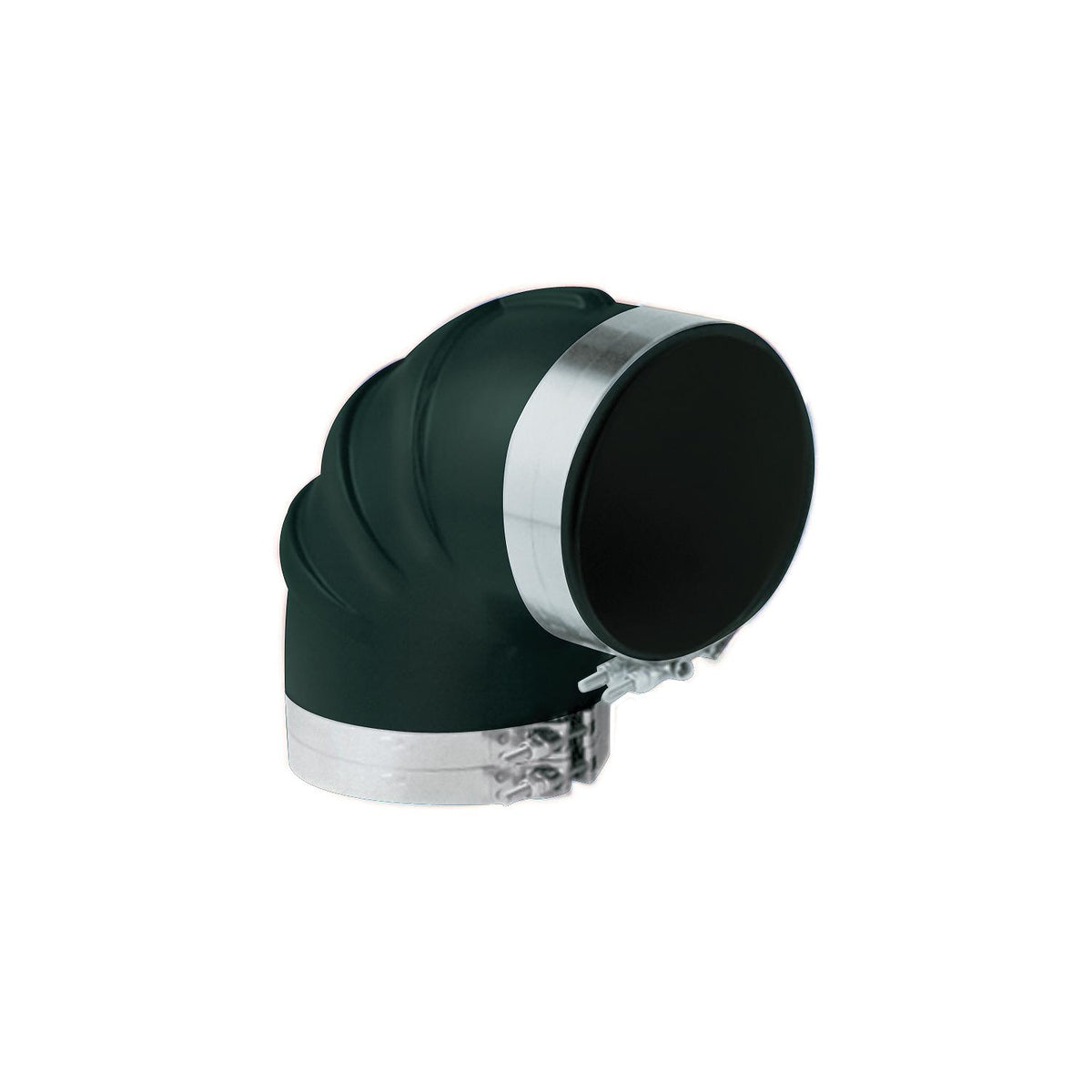 Trident TRL290SS Black Rubber 90A Elbow w/T-Bolt Clamps, 2" Default Title -Modern Boat Sales & Service