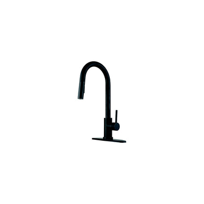 Dura Faucet DFNMK540MB Streamline Pull-Down Touch On/Off Kitchen Faucet, Matte Black Default Title -Modern Boat Sales & Service