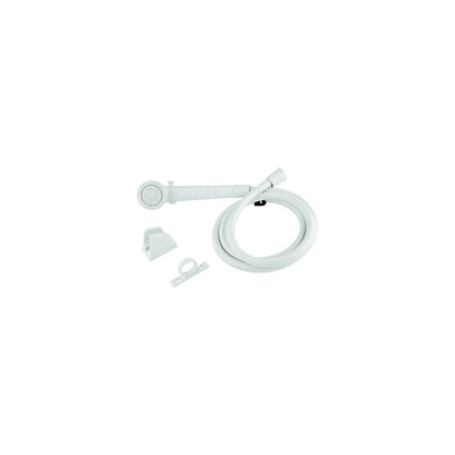 Dura Faucet DFSA130WT Economy Single Function Shower Wand & Hose Kit, White Default Title -Modern Boat Sales & Service