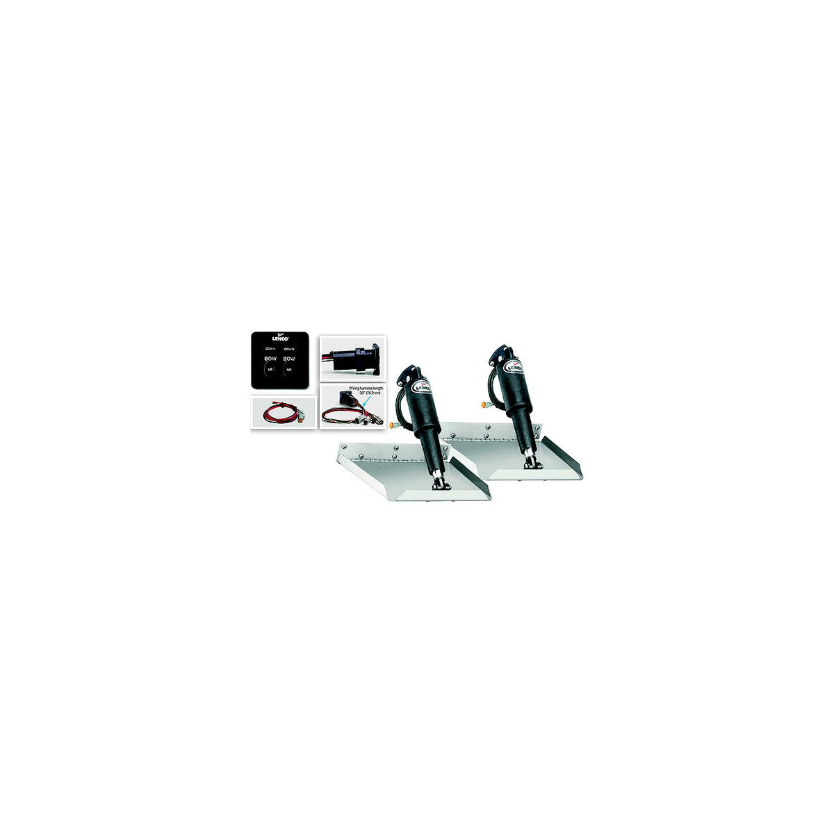 12" x 12" Edge Mount Electric Trim Tab Kit w/122 Switch -Modern Boat Sales & Service