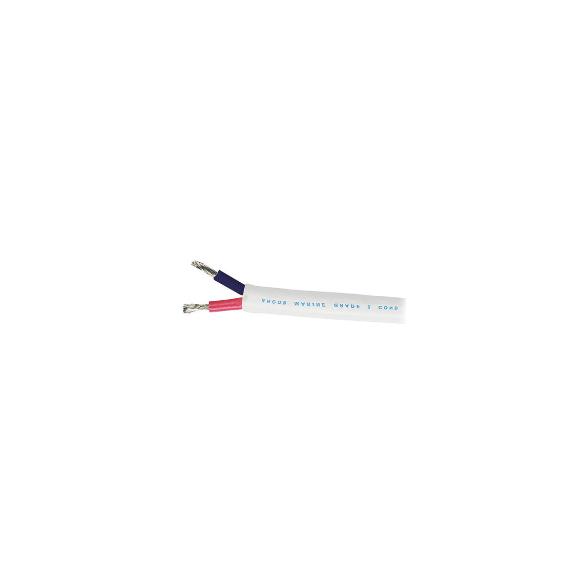 Ancor Marine Grade 121110 Tinned Duplex Cable Red and Black w/White Jacket, 10/2 100' -Modern Boat Sales & Service