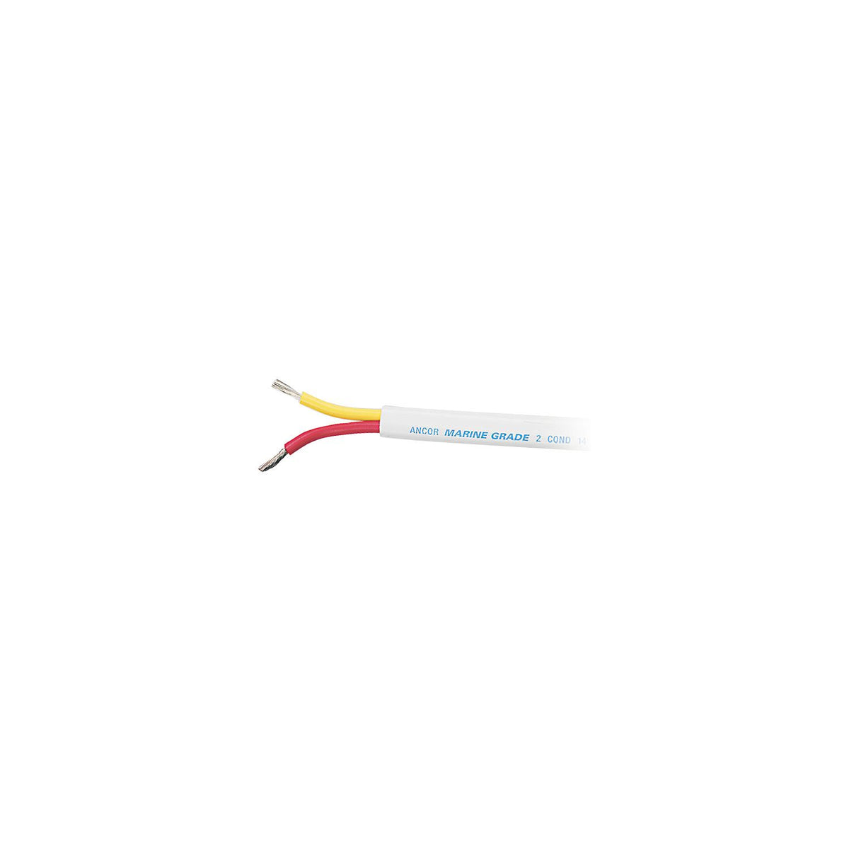 Ancor Marine Grade 124525 Tinned Duplex Safety Cable Red and Yellow With White Jacket, 14/2 Flat, 250' -Modern Boat Sales & Service