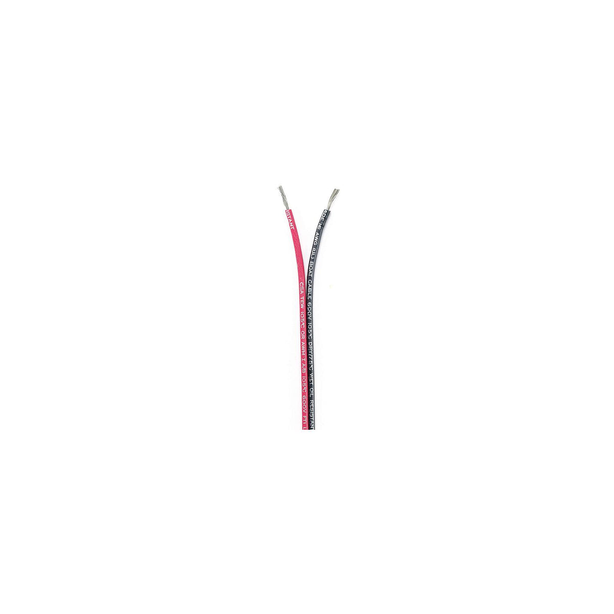 Ancor 153110 Marine Gradeâ„¢ Tinned Copper White Flat Signal Cable, 16/2 AWG, 100', Black/Red -Modern Boat Sales & Service