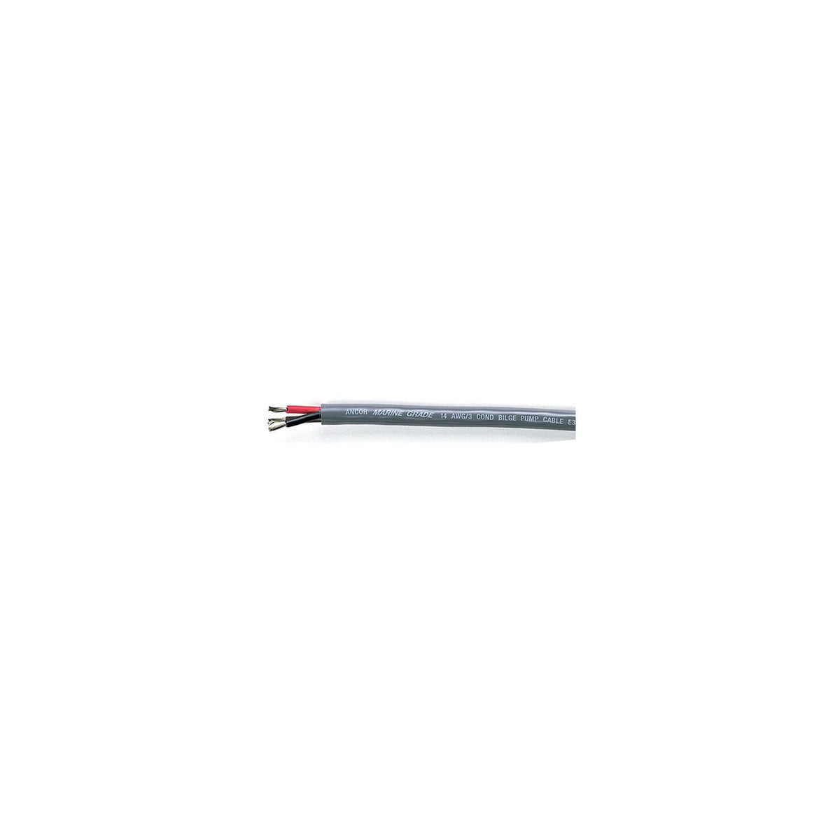 Ancor 156425 Marine Gradeâ„¢ Tinned Copper Round Bilge Pump Cable, Black/Brown/Red Conductors, 14/3 AWG, 250', Grey -Modern Boat Sales & Service