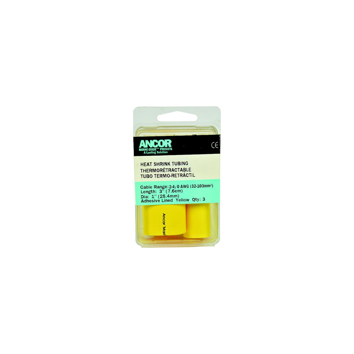 Ancor 306948 Marine Gradeâ„¢ Adhesive Lined Heat Shrink Tubing, 3/4" x 48", Yellow, 1/Pk -Modern Boat Sales & Service