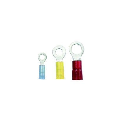 Ancor 220226 Marine Gradeâ„¢ Nylon Insulated Ring Terminals, 3/8" Fastener, 12-10 Wire, Yellow, 100/Pk -Modern Boat Sales & Service