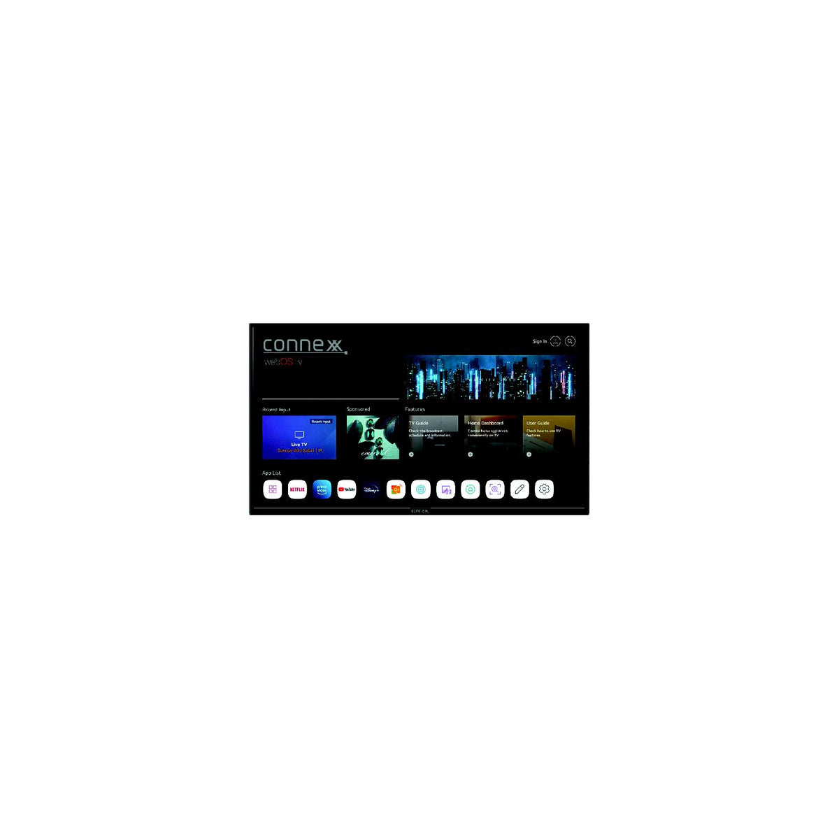 RiverPark CX32A24ETVDCS Connexx DC Smart Entertainment TV, 32" -Modern Boat Sales & Service