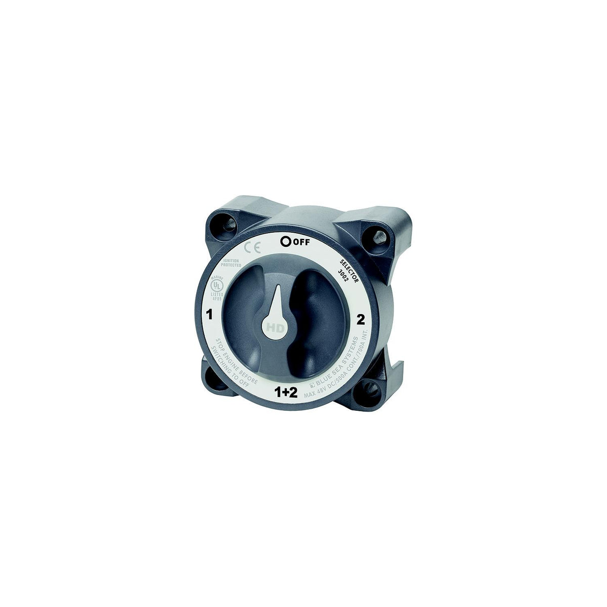 Blue Sea Systems 3002 HD-Series Heavy Duty 4 Position Selector Battery Switch -Modern Boat Sales & Service