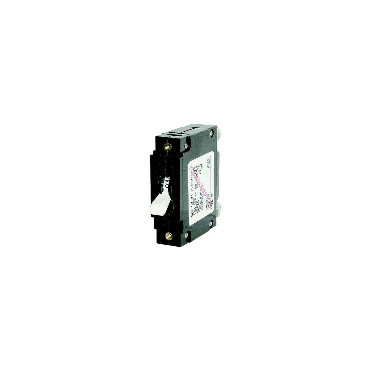 Blue Sea Systems 7355 Single Pole AC Circuit Breaker, 30 Amp, White -Modern Boat Sales & Service