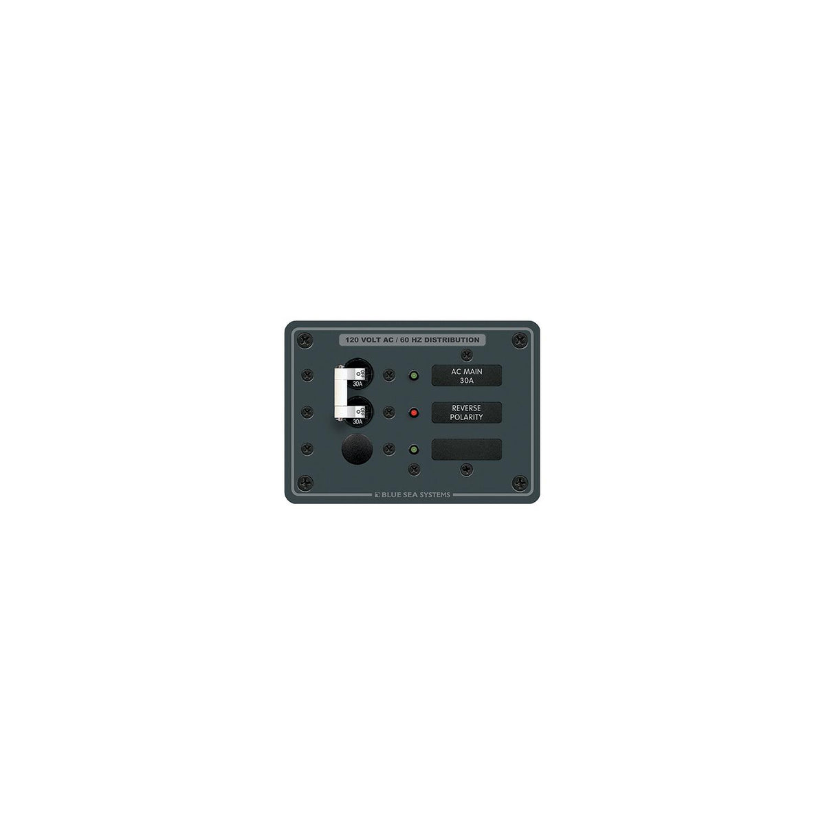 Blue Sea Systems 8029 Traditional Metal Panel AC Main + 1 Position -Modern Boat Sales & Service