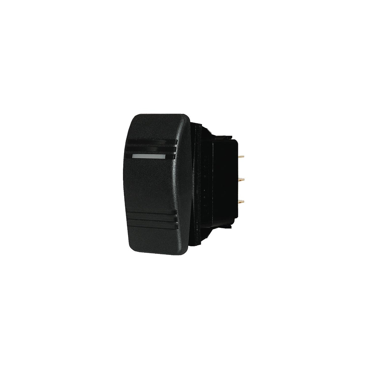 Blue Sea 8292 Water Resistant ConturaÂ® III Switch, Black, 0ff-(On) -Modern Boat Sales & Service
