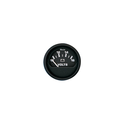 Faria 12821 Euro 2" Voltmeter Gauge (10-16 VDC) Default Title -Modern Boat Sales & Service