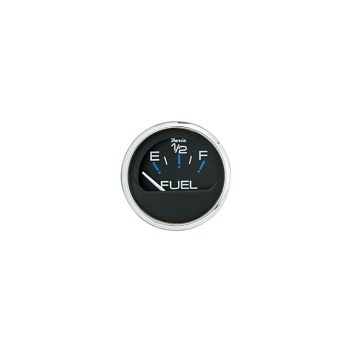 Faria Chesapeake SS Black 2" Gauge - Fuel Level Gauge (E-1/2-F) Default Title -Modern Boat Sales & Service