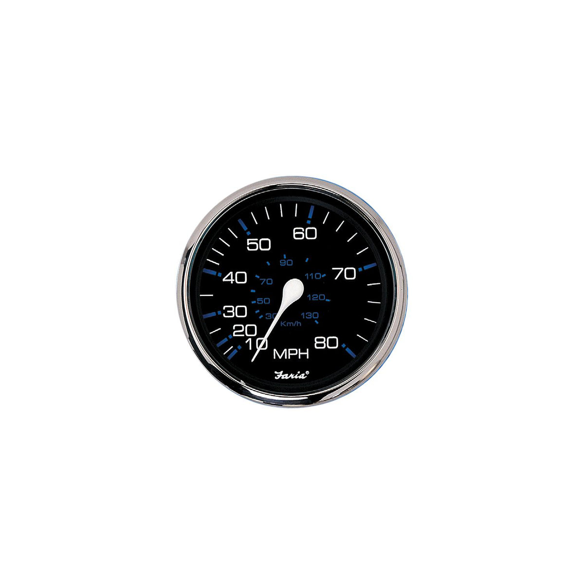 Faria Chesapeake SS Black 2" Gauge - Voltmeter Gauge (10-16 VDC) Default Title -Modern Boat Sales & Service
